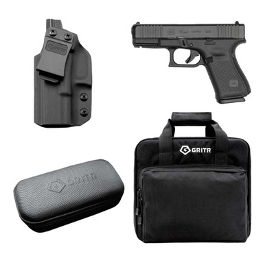 Shop GLOCK G19 Gen5 9mm Luger Pistol w/GRITR Glock 19 IWB LH Holster, Gun Cleaning Kit, Soft Case. Buy best Pistols from gritrsports.com | Reviews and Shipping options available
