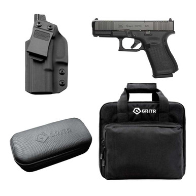 Shop GLOCK G19 Gen5 MOS FX 9mm Pistol w/GRITR Glock 19 IWB LH Holster, Gun Cleaning Kit, Soft Case. Buy best Pistols from gritrsports.com | Reviews and Shipping options available