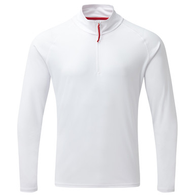 Shop GILL Men's UV Tec Long Sleeve White Zip Tee (UV009W). Buy best LS Shirts from gritrsports.com | Reviews and Shipping options available
