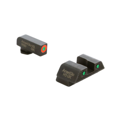 Shop AmeriGlo Trooper, Sight, Fits Glock 42 and 43, Green Tritium with Orange Outline Front, Green Tritium Black Serrated Rear GL-823. Buy best Iron Sights from gritrsports.com | Reviews and Shipping options available