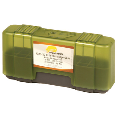 Shop Plano Ammunition Box, Holds 20 Rounds of .22-250/.250 Savage Rifle Rounds, Charcoal/Green , 6 Pack 122820. Buy best Ammo Boxes from gritrsports.com | Reviews and Shipping options available