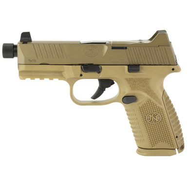 Shop FN America FN509M Tactical, Striker Fire, Semi-automatic, Polymer Frame Pistol, Mid-Size, 9MM, 4.5" Threaded Barrel, PVD Finish, Flat Dark Earth, Interchangeable Grips, Suppressor Height Night Sights, Non-Manual Safety, 2 Magazines, 10 Rounds, Optics Ready 66-100746. Buy best Pistols from gritrsports.com | Reviews and Shipping options available