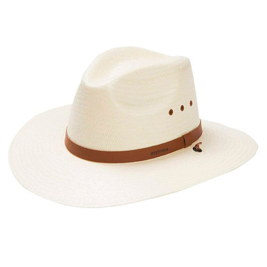 Shop STETSON Los Alamos Natural Straw Hat (OSLAMS-383081). Buy best Hats from gritrsports.com | Reviews and Shipping options available
