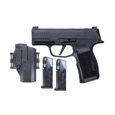 Shop SIG SAUER TACPAC P365X 9mm 3.1in 3x 12rd Mags Manual Safety Pistol with Holster (365X-9-BXR3P-MS-TACPAC). Buy best Pistols from gritrsports.com | Reviews and Shipping options available