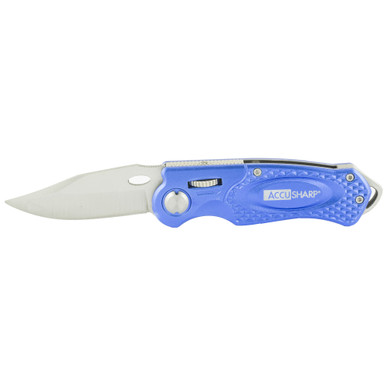 Shop AccuSharp Sport Folding Knife, Blue 701C. Buy best Knives from gritrsports.com | Reviews and Shipping options available