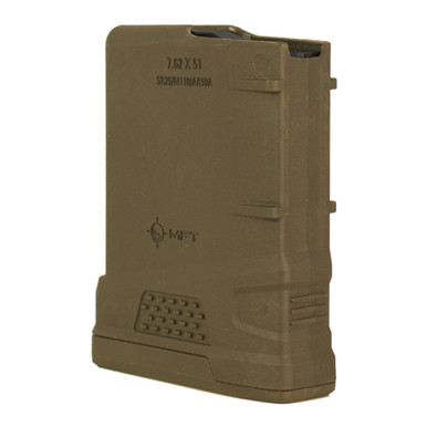 Mission First Tactical Magazine 308 Winchester 762NATO Fits AR10 10 Rounds Flat Dark Earth 10EXD762x51SDE