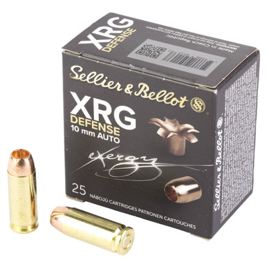 Shop Sellier & Bellot XRG, 10MM, 130 Grain, Jacketed Hollow Point, 25 Round Box SB10XA. Buy best Handgun Ammo from gritrsports.com | Reviews and Shipping options available