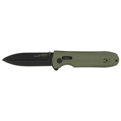 Shop SOG Knives & Tools Pentagon XR, Folding Knife, 3.6" Straight Spear Point, G10 Grips, Olive Drab Green Handle, CTSXHP Steel, Black Titanium Nitride Finish, Black SOG-12-61-02-57. Buy best Knives from gritrsports.com | Reviews and Shipping options available