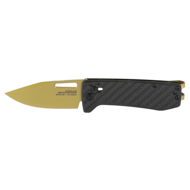 Shop SOG Knives & Tools Ultra XR, Folding Knife, 2.8" Straight Clip Point, Black Carbon Fiber Handle, S35VN Steel, Titanium Nitride Finish, Gold SOG-12-63-02-57. Buy best Knives from gritrsports.com | Reviews and Shipping options available