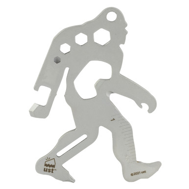 Shop UST - Ultimate Survival Technologies Sasquatch Tool, Multi Tool, Silver, Stainless Steel, Includes Carabiner, 3.6"x2.5"x0.1" 1156810. Buy best Tools from gritrsports.com | Reviews and Shipping options available