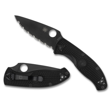 Shop SPYDERCO Tenacious Lightweight Black Blade Folding Knife (C122PSBBK). Buy best Folding Knives from gritrsports.com | Reviews and Shipping options available