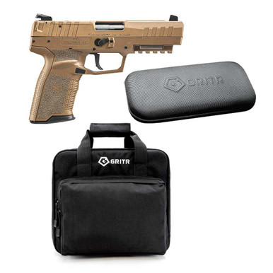 Shop FN AMERICA Five-seveN MRD 5.7x28mm 2x10rd 4.8in FDE/FDE Adj Sight Pistol with GRITR Multi-Caliber Universal Gun Cleaning Kit and GRITR Soft Pistol Case. Buy best Pistols from gritrsports.com | Reviews and Shipping options available