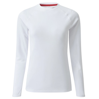 Shop GILL Women's UV Tec Long Sleeve White Crew Neck Tee (UV011WW). Buy best LS Shirts from gritrsports.com | Reviews and Shipping options available