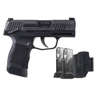 Shop SIG SAUER P365 9mm 3.1in Black Manual Safety TacPac Pistol with Holster and 3x 10rd Mags (365-9-BXR3P-MS-TACPAC-10). Buy best Pistols from gritrsports.com | Reviews and Shipping options available