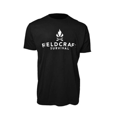 Shop FIELDCRAFT SURVIVAL Logo Black T-Shirt (FCS-102B). Buy best SS Shirts from gritrsports.com | Reviews and Shipping options available
