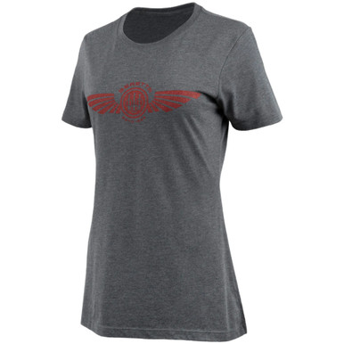 Shop BERETTA Women's Dea Wings Heather Gray T-Shirt (TS110T1890090U). Buy best SS Shirts from gritrsports.com | Reviews and Shipping options available