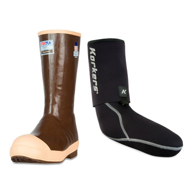 Shop XTRATUF Mens Legacy 15in Steel Toe Insulated Copper/Tan Size 11 Boot With KORKERS I-Drain Neoprene 3.5mm Black Size L Guard Sock. Buy best Boots from gritrsports.com | Reviews and Shipping options available