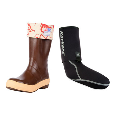 Shop XTRATUF Womens Legacy 15in Salmon Sister Octopus Print Copper/Tan Size 11 Boot With KORKERS I-Drain Neoprene 3.5mm Black Size L Guard Sock. Buy best Boots from gritrsports.com | Reviews and Shipping options available
