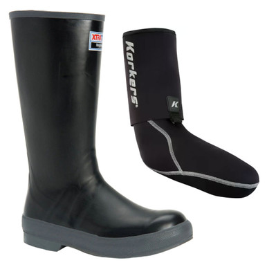 Shop XTRATUF Men's 15in Legacy Black Size 11 Boot and KORKERS I-Drain Neoprene 3.5mm Black Size L Guard Sock. Buy best Boots from gritrsports.com | Reviews and Shipping options available