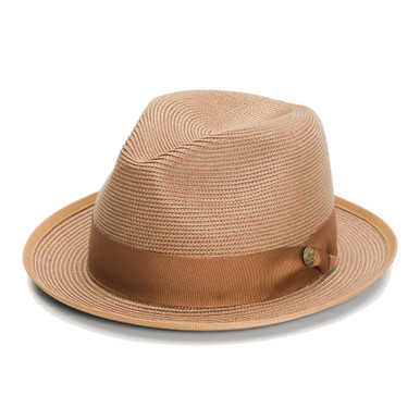 Shop STETSON Latte Milan Fedora Cognac Hat (TSLATTB152001). Buy best Hats from gritrsports.com | Reviews and Shipping options available