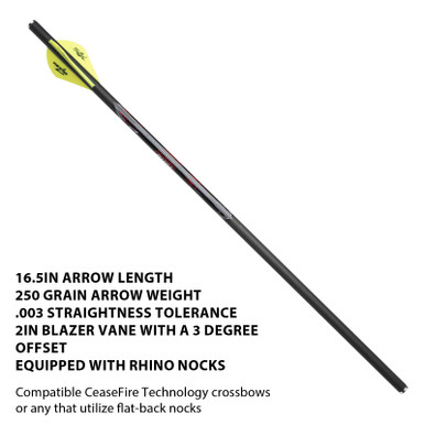 Excalibur Quill 16.5'' Beacon Nock Illuminated Carbon Crossbow Arrows