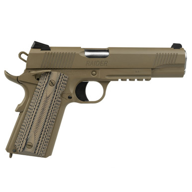 Shop TISAS 1911 Raider 9mm 5in 2x 9rd Mags FDE Cerakote Pistol (10100549). Buy best Pistols from gritrsports.com | Reviews and Shipping options available