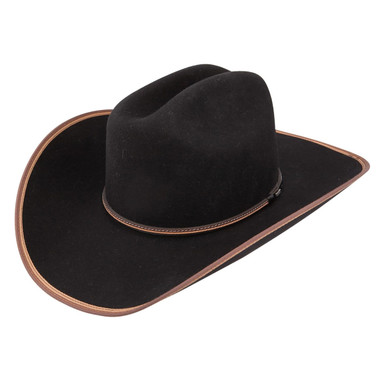 Shop STETSON Foothills 3X Wool Felt Black Cowboy Hat (SWFTHSB-724007). Buy best Hats from gritrsports.com | Reviews and Shipping options available