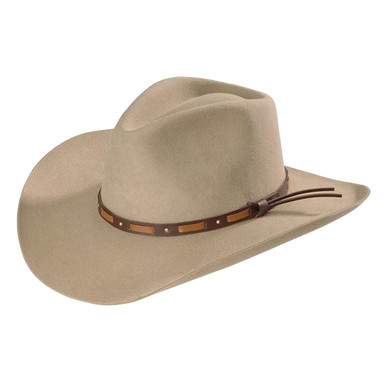 Shop STETSON Hutchins 3X Wool Felt Stone Cowboy Hat (SWHUTC-403420). Buy best Hats from gritrsports.com | Reviews and Shipping options available