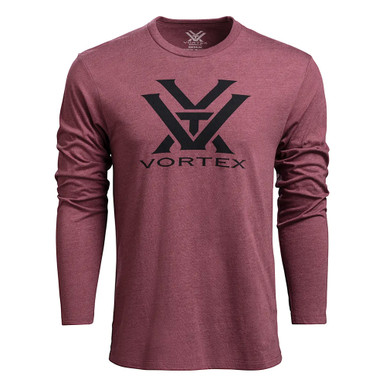 Shop VORTEX Mens Core Logo Burgundy Heather T-Shirt (221-02-BHE). Buy best LS Shirts from gritrsports.com | Reviews and Shipping options available