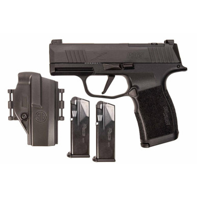 Shop SIG SAUER P365X Tacpac 9mm 3.1in 3x12rd OR Pistol With Holster (365X-9-BXR3P-TACPAC). Buy best Pistols from gritrsports.com | Reviews and Shipping options available