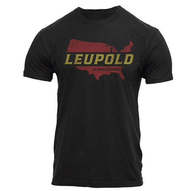 Shop LEUPOLD Men's American Original Black Tee, M (180440). Buy best SS Shirts from gritrsports.com | Reviews and Shipping options available