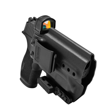 Shop GRITR IWB Kydex Right Hand Holster Fits Sig Sauer P365-XMACRO w/ Surefire XSC-B. Buy best Holsters from gritrsports.com | Reviews and Shipping options available