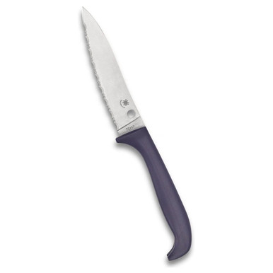 Shop SPYDERCO Counter Puppy Purple Kitchen Knife (K20SPR). Buy best Fixed Knives from gritrsports.com | Reviews and Shipping options available