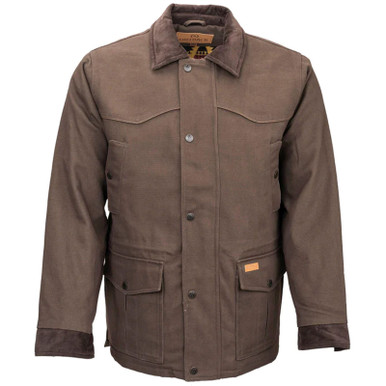 OUTBACK TRADING Mens Cattleman Brown Western Outdoor Workwear Canvas ...