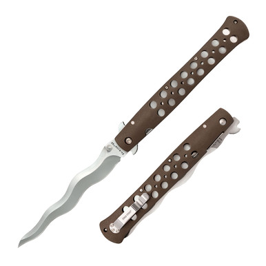 Shop COLD STEEL Ti-Lite 6in Kris Blade Flat Dark Earth Zytel Handle Folding Knife (CS-26SXK6). Buy best Folding Knives from gritrsports.com | Reviews and Shipping options available