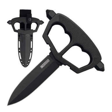 Shop COLD STEEL Chaos 5in Double Edge Dagger Blade Griv-Ex Handle Push Knife with Sheath (CS-80NT3). Buy best Fixed Knives from gritrsports.com | Reviews and Shipping options available
