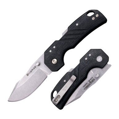 Shop COLD STEEL Engage 2.5in Clip Point Blade Black GFN Handle Folding Knife (CS-FL-25DPLCZ). Buy best Folding Knives from gritrsports.com | Reviews and Shipping options available
