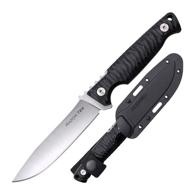 Shop COLD STEEL Razor Tek 4in Clip Point Blade Black GFN Handle Fixed Knife with Sheath (CS-FX-4RZR). Buy best Fixed Knives from gritrsports.com | Reviews and Shipping options available