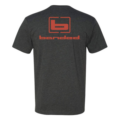 Shop BANDED Signature Logo Charcoal/Red SS T-Shirt (B07454-PAR). Buy best SS Shirts from gritrsports.com | Reviews and Shipping options available