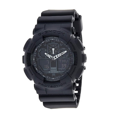Shop CASIO G-Shock GA-100 Analog-Digital Black Watch (GA100-1A1). Buy best Watches from gritrsports.com | Reviews and Shipping options available