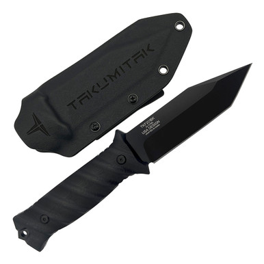 Shop TAKUMITAK Fulcrum Black D2 Tanto Blade G10 Handle Fixed Knife with Kydex Sheath (TKF201BK). Buy best Fixed Knives from gritrsports.com | Reviews and Shipping options available