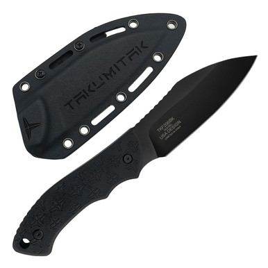Shop TAKUMITAK Day 500 Black D2 Sheepsfoot Blade G10 Handle Fixed Knife with Kydex Sheath (TKF206BK). Buy best Fixed Knives from gritrsports.com | Reviews and Shipping options available