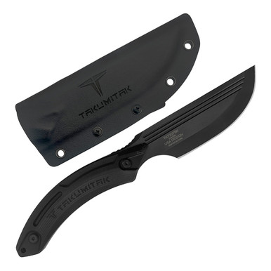 Shop TAKUMITAK Hunter Black D2 Straight Back Blade G10 Handle Fixed Knife with Kydex Sheath (TKF207BK). Buy best Fixed Knives from gritrsports.com | Reviews and Shipping options available