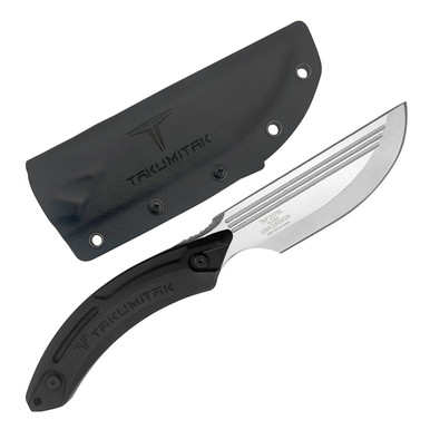 Shop TAKUMITAK Hunter Silver D2 Straight Back Blade G10 Handle Fixed Knife with Kydex Sheath (TKF207SL). Buy best Fixed Knives from gritrsports.com | Reviews and Shipping options available