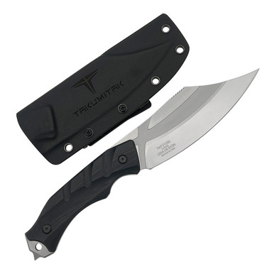 Shop TAKUMITAK Alert Silver D2 Clip Point Blade G10 Handle Fixed Knife with Kydex Sheath (TKF210SL). Buy best Fixed Knives from gritrsports.com | Reviews and Shipping options available