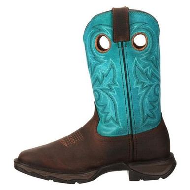 Shop DURANGO Women's Lady Rebel 12in Brown Turquoise Bar None Western Boots (DWRD016). Buy best Boots from gritrsports.com | Reviews and Shipping options available
