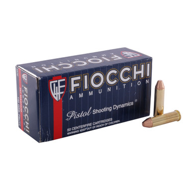 Shop FIOCCHI 357 Mag. 142 Grain FMJTC Ammo, 50 Round Box (357F). Buy best Handgun Ammo from gritrsports.com | Reviews and Shipping options available