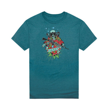 Shop VIKTOS Men's Easy Days Cyan Heather Tee (18133). Buy best SS Shirts from gritrsports.com | Reviews and Shipping options available