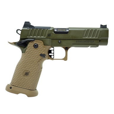 Shop STACCATO 2011 Staccato P Vulcan Machine Werks Custom Rod and Rose Edition 9mm 4.4in 17rd/20rd Two Tone Cerakote Pistol (STACCATO-P-ROD-AND-ROSE-VULCAN-CUST). Buy best Pistols from gritrsports.com | Reviews and Shipping options available