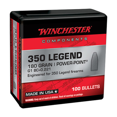 Shop WINCHESTER AMMO 350 Legend 180Gr Power Point 100rd/Box Rifle Ammo (WB350P180X). Buy best Rifle Bullets from gritrsports.com | Reviews and Shipping options available